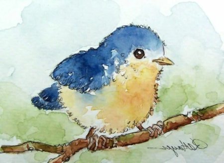 Рисование акварелью для детей