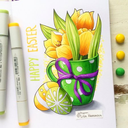 Рисунки маркерами для начинающих