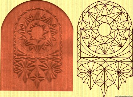 Геометрическая резьба по дереву узоры