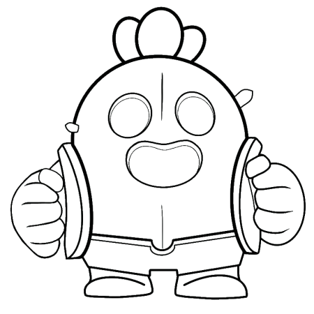 Раскраска Браво старс Спайк