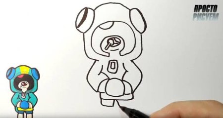 Нита из БРАВЛ старса для срисовки