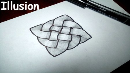 Лёгкие 3д рисунки карандашом