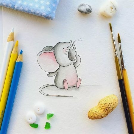 Рисунки цветными карандашами