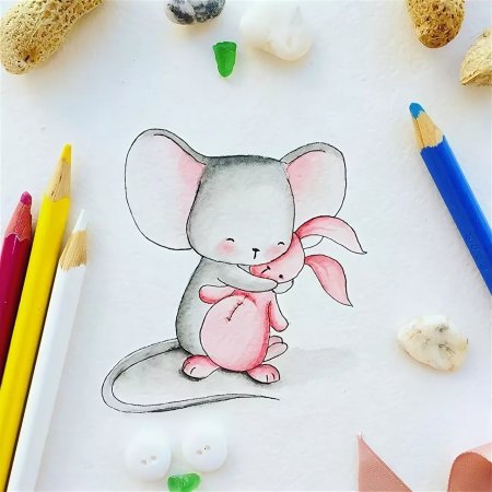 Рисунки очень легкие и красивые