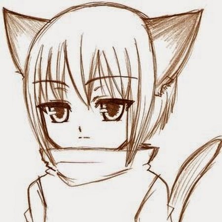 Срисовывать аниме легко с ушками