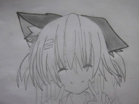 Аниме девушки с ушками карандашом