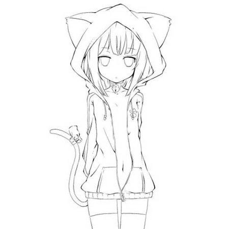 Аниме для срисовки с ушками