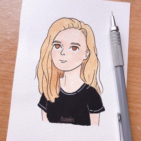 Рисунки для скетчбука маркерами девушки легкие