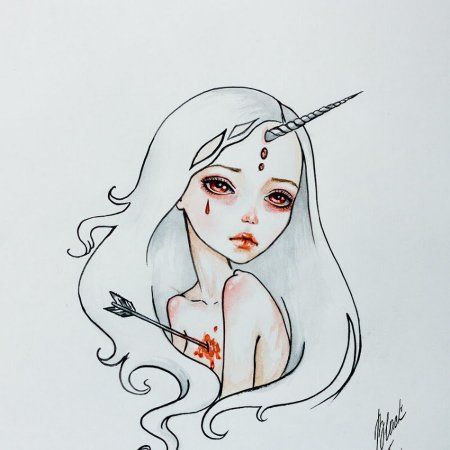 Лёгкие милые девочки в скетчбук