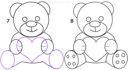 Как нарисовать мишку