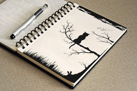 Рисунки для скетчбука черной р