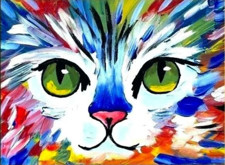 Картина акриловыми красками для детей