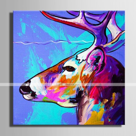 Олени в абстрактной живописи