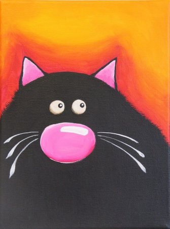 Рисунки на черном холсте легкие