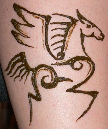 Лëгкие эскизы тату хной браслет