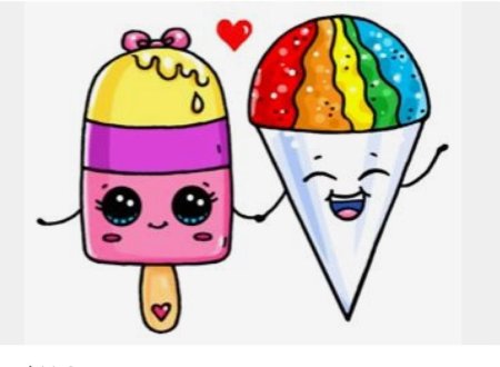 Очень легкие красивые рисунки еды