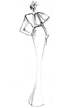 Эскизы платьев