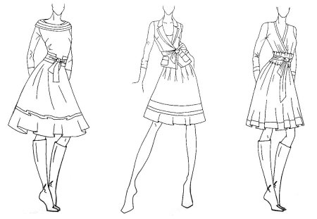 Эскиз современной одежды