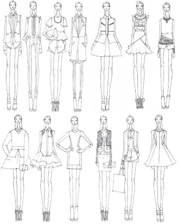 Платье рисунок карандашом