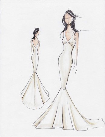Красивые эскизы одежды