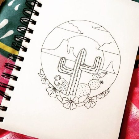 Легкие рисунки для скетчбука