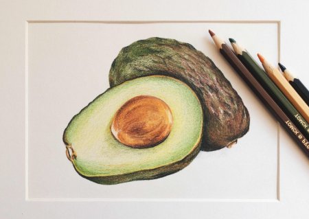 Скетчи цветными карандашами