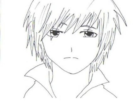 Раскраска аниме лицо