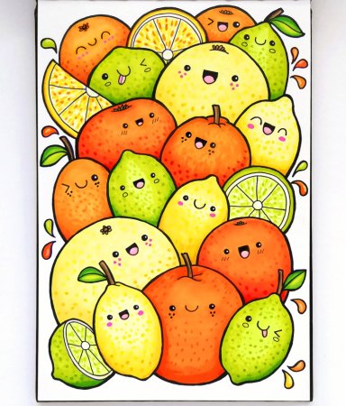 Фрукты для срисовки