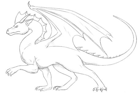 Дракон рисунок