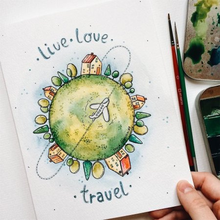 Скетчбук с цветами