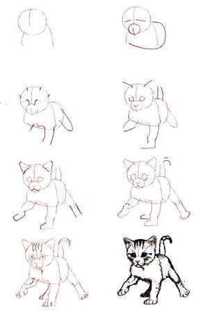 Поэтапное рисование кролика