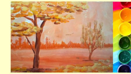 Рисунки гуашью для начинающих