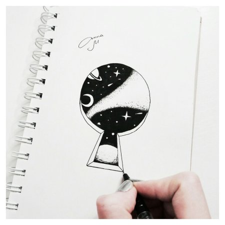 Рисунки для срисовки в скетчбук