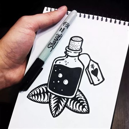 Лёгкие рисунки дня скетч бука