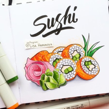 Рисунки фломастерами легкие
