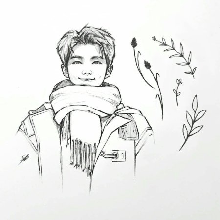 БТС Наброски Намджун