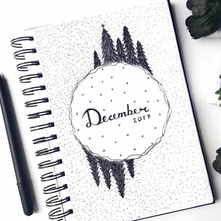 Рисунки на новый год для скетчбука легкие