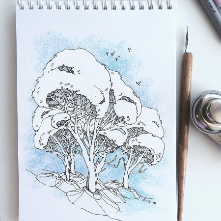 Лехкие рисунки для скич бука