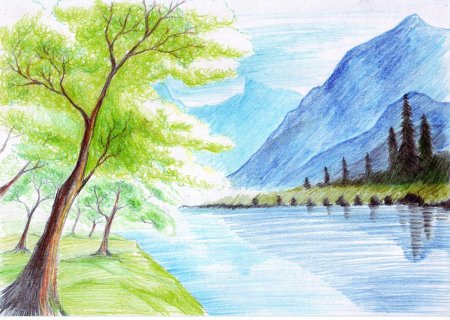 Рисунки для срисовки природа