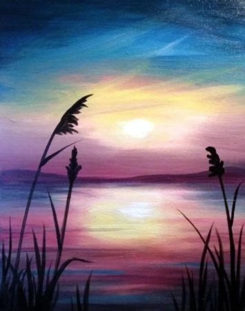 Рисунки красками для новичков