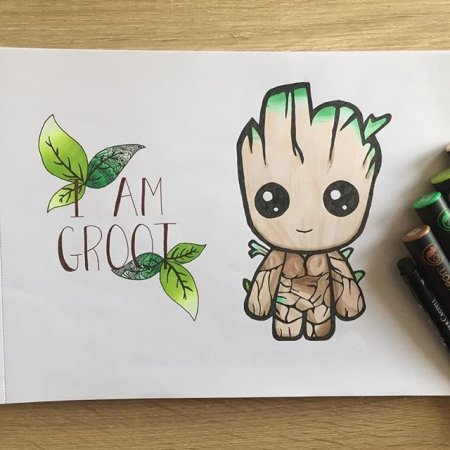 Лёгкие рисунки для скретчбука