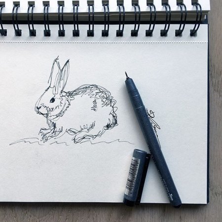 Скетчи линерами лёгкие