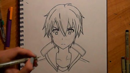Аниме персонажи карандашом