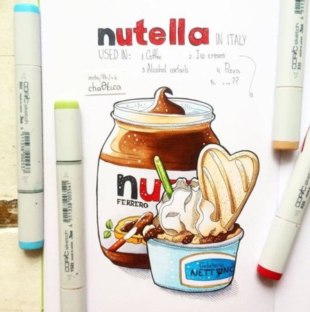 Скетчи маркерами