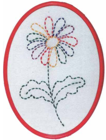 Вышивка швом вперед иголку