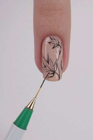 Мазковая роспись на ногтях для начинающих