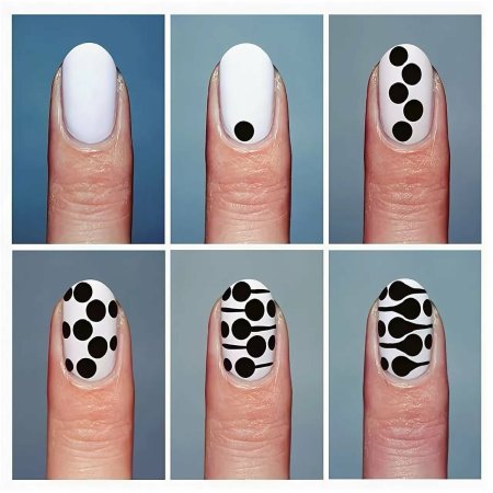 Лёгкий рисунок на ногтях