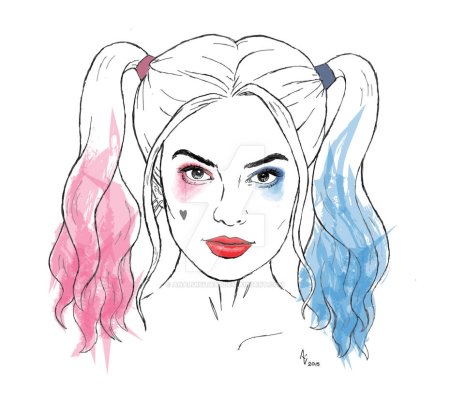 Рисунок Харли Квин легкий