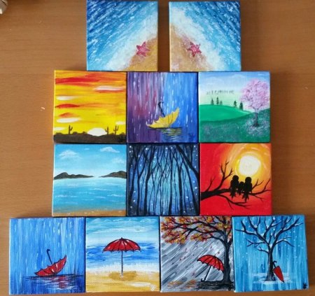 Рисунки акварелью