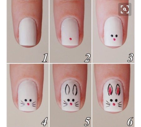 Вензеля на ногтях пошагово